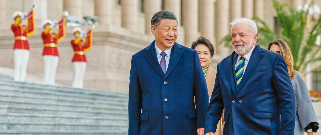 14.04.2023 - Presidente da República, Luiz Inácio Lula da Silva, e presidente da República Popular da China, Xi Jinping em Cerimônia Oficial de Recepção - Pequim - China.
